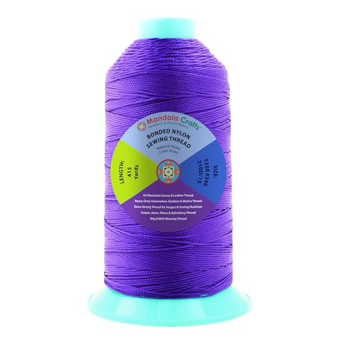 Size 346 210D T350 Violet Bonded Nylon Thread