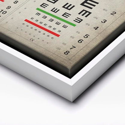 Vintage Eye Chart Canvas