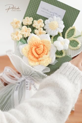 Hand Woven Crochet Flower Bouquet