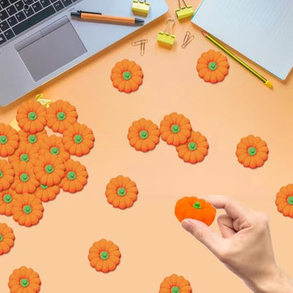 120 Pcs 3D Pumpkin Erasers Bulk