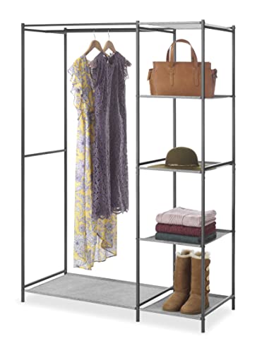 Double Rod Closet with Shelves
