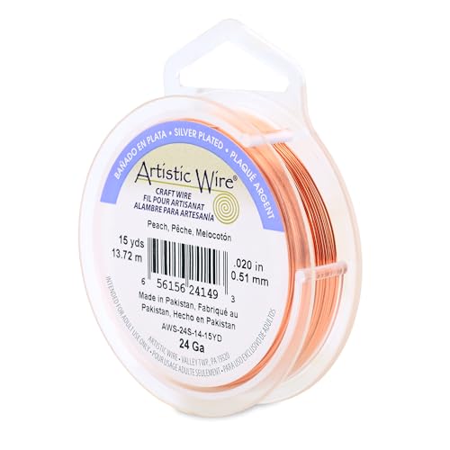 22 Gauge Silver Plated Tarnish Resistant Colored Copper Craft Wire