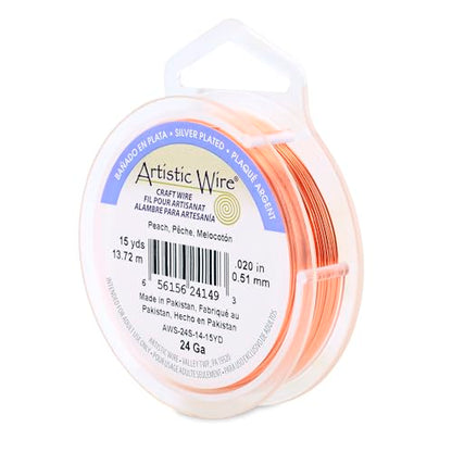 22 Gauge Silver Plated Tarnish Resistant Colored Copper Craft Wire