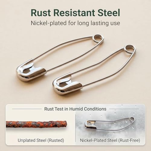 Curved Safety Pins for Quilting (100 Count)