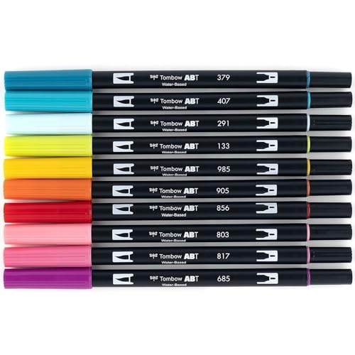 56189 Dual Brush Pen Art Markers (10 Count)