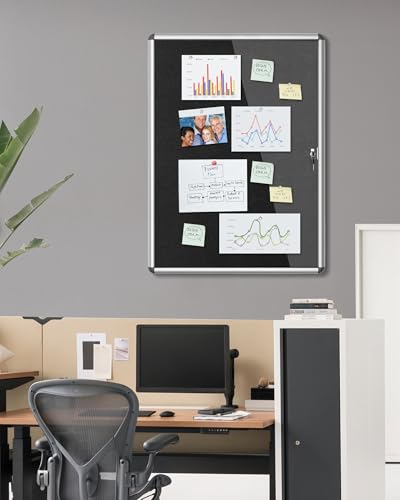 38"x28" Enclosed Bulletin Board