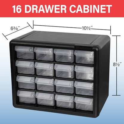 16 Drawer Plastic Storage Cabinet