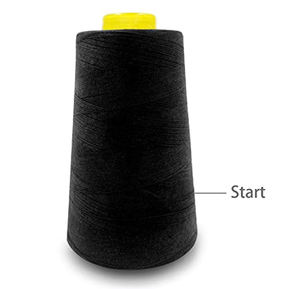 8 Cones of 3000 Yards Each Spool Thread for All Purpose Sewing (9000 Foot)
