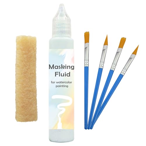 Blue Watercolor Masking Fluid