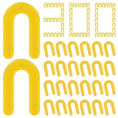 300 Pcs Horseshoe Shims U Shape Plastic Shims Tile Spacers 3