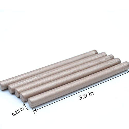 16 PCS Champagne Mini Wax Seal Sticks for Glue Gun (16 Count)