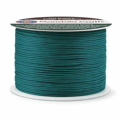 0.5mm Teal Waxed Cord (327 Foot)