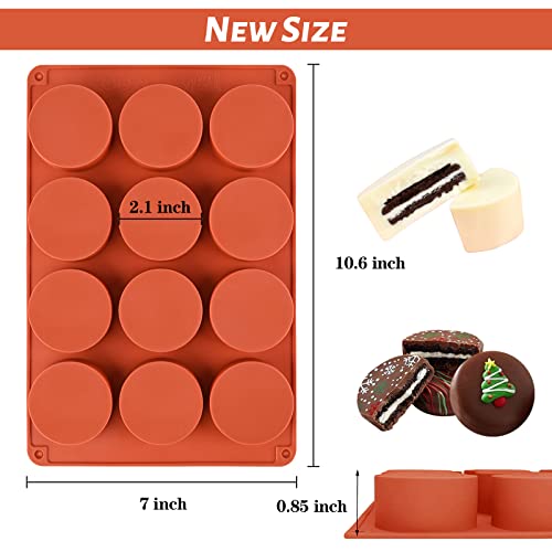2 Pack Round Chocolate Cookie Molds