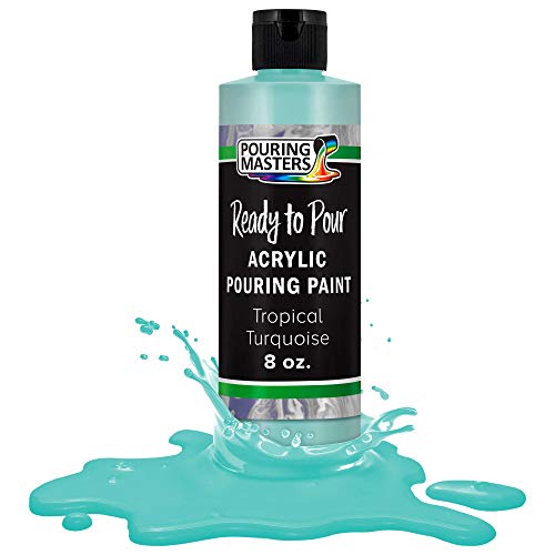 Pouring Masters Tropical Turquoise Ready to Pour Acrylic Pouring Paint (8 Fl Oz)
