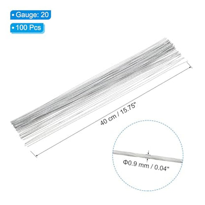 20 Gauge 16" Floral Stem Wire Paper Wrapped Iron Artificial 100Pcs