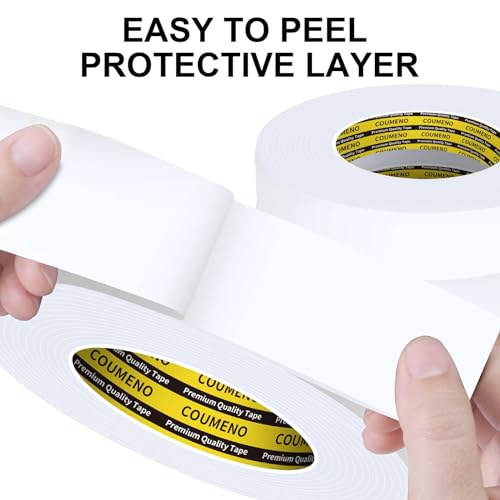 White Foam Tape Weather Stripping Sealing Sponge (32.8 Foot)