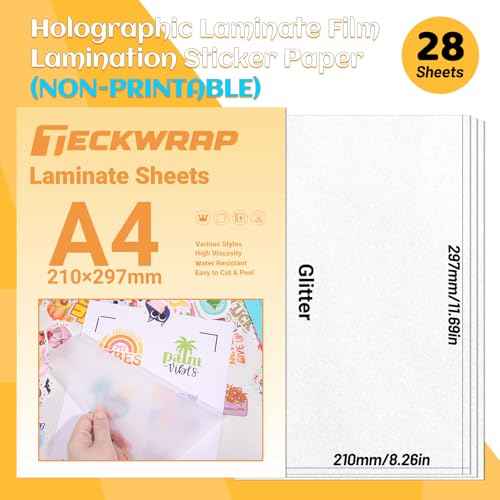 Holographic Laminate Sheets Waterproof Laminating Sheets