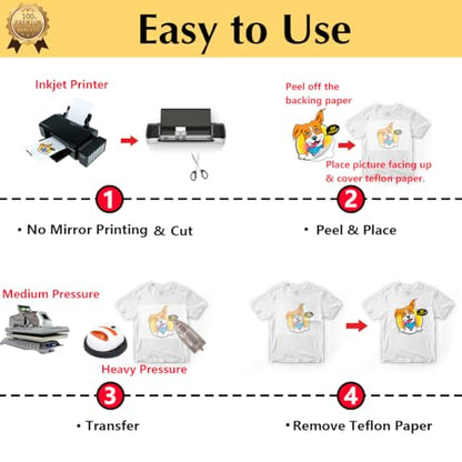 Upgraded Iron on Heat Transfer Paper for T Shirts (27.29 Ounce)
