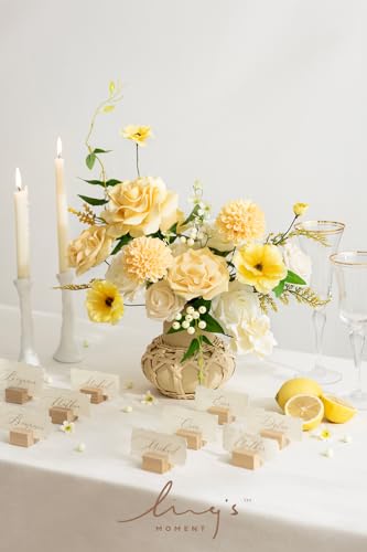 Creamy Yellow Artificial Dahlias (25 Count)
