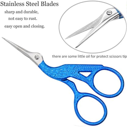 3.6" Vintage Stork Scissors