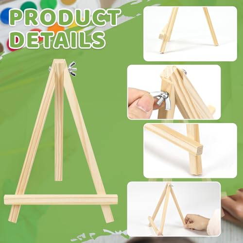 5PCS 9 Inch Wood Easels (5 Count)