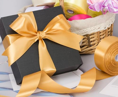 1 1 2 Copper Solid Satin Ribbon for Gift Wrapping