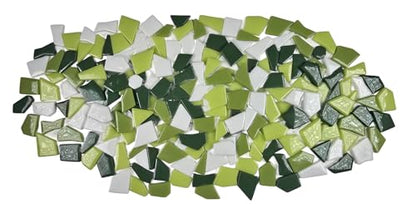 Irregular Glass Mosaic Tiles Bulk 500g Glossy and Iridescent Mosaic Glass Tiles for DIY Projects and Arts and Crafts Solid Colors and Mixes (263 Count)