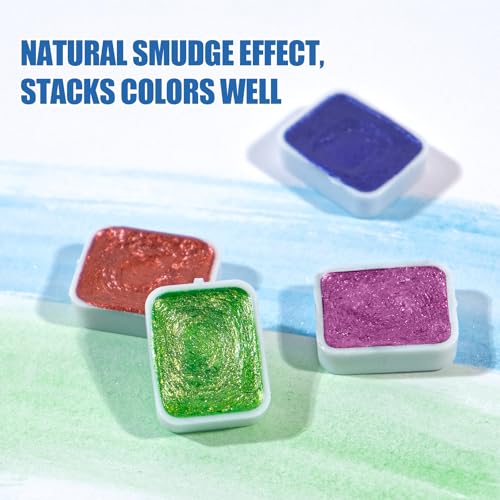 Mini Glitter Watercolor Paint Set (20 Count)