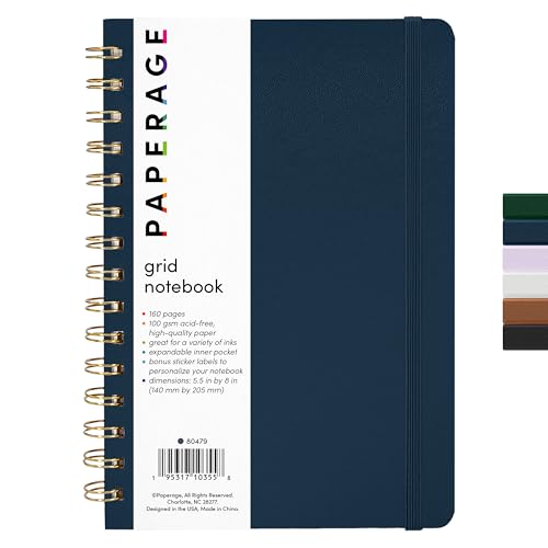 Graph Paper Spiral Notebook & Journal