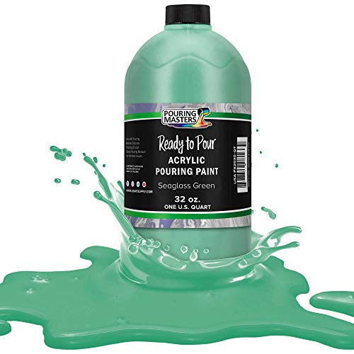 Seaglass Green Acrylic Ready to Pour Pouring Paint (32 Fl Oz)