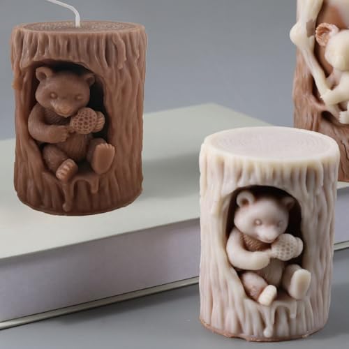 Bear Honey Silicone Molds for Candles Soap Resin Plaster