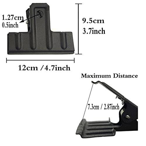 Black Large Bull Clips (10 Count)