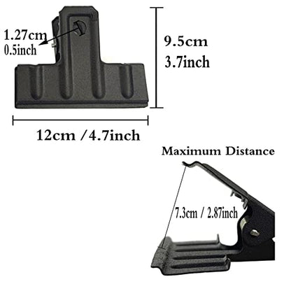 Black Large Bull Clips (10 Count)