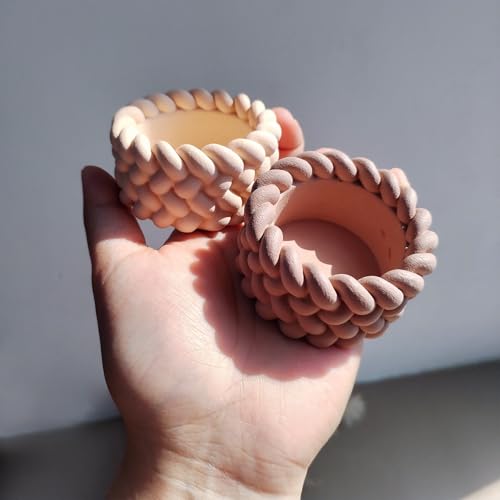 2PCS Knot Shape Tealight Holder Mold
