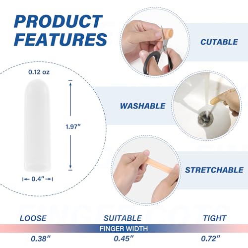 Gel Finger Cots Protectors (10 Count)