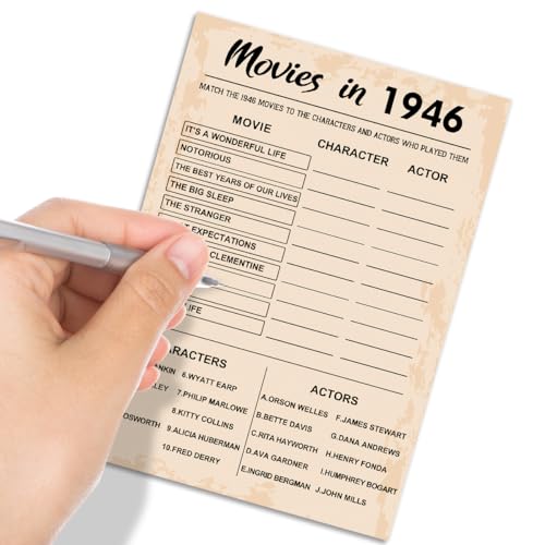 80th Birthday Party Games (30 Count)