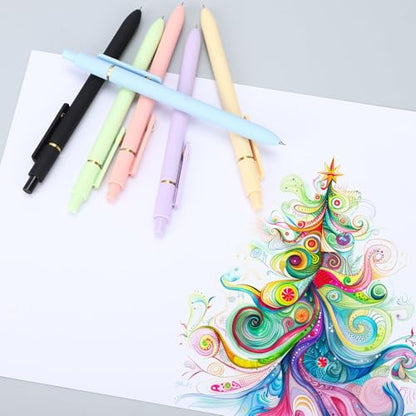 Colored Gel Pens Set (6 Count)