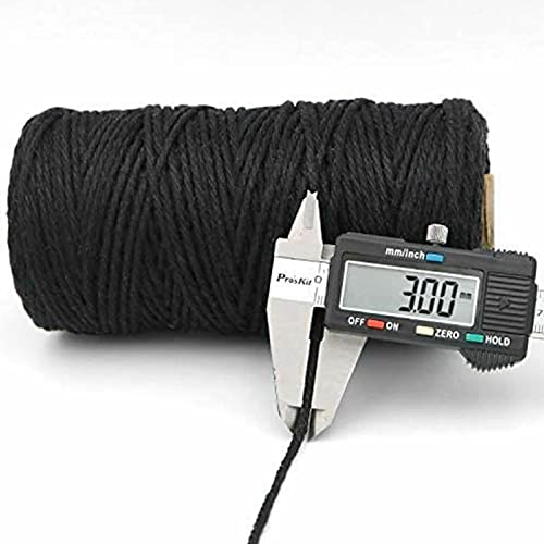 Natural Macrame Cord Colored Macrame Cord 2mm (327 Foot)
