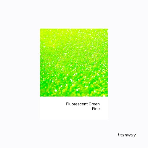 Craft Glitter Fluorescent Green 100g Fine Glitter (3.5 Ounce)