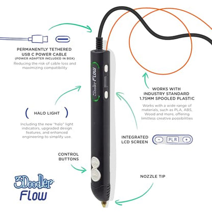 Flow 3D Printing Pen for Teens (8 Count)
