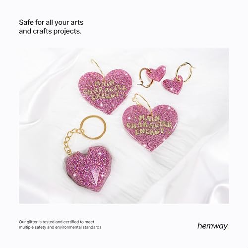 Resin Glitter Rose Pink Holographic 100g Microfine (3.5 Ounce)