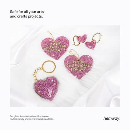 Resin Glitter Rose Pink Holographic 100g Microfine (3.5 Ounce)