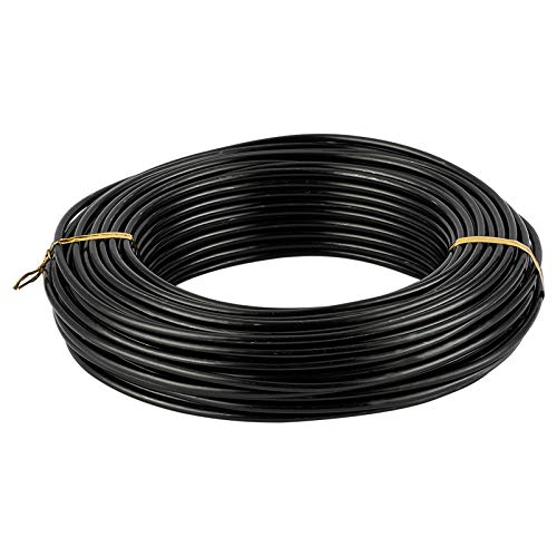 82 Feet 9 Gauge Aluminum Wire Black Bendable Metal Craft Wire for Beading Jewelry Craft Making (82 Foot)