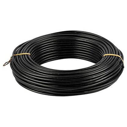 82 Feet 9 Gauge Aluminum Wire Black Bendable Metal Craft Wire for Beading Jewelry Craft Making (82 Foot)