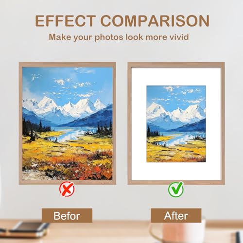 15 Pack White Picture Mats 20x16 for 11x14 Photos (15 Count)