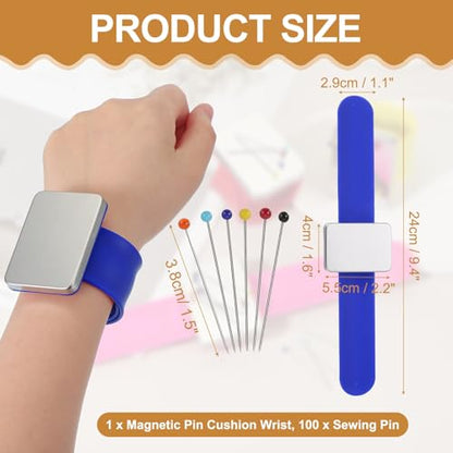 Magnetic Wrist Pin Cushions for Sewing