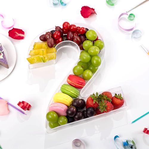 11" Clear Acrylic Letter & Number Charcuterie Tray