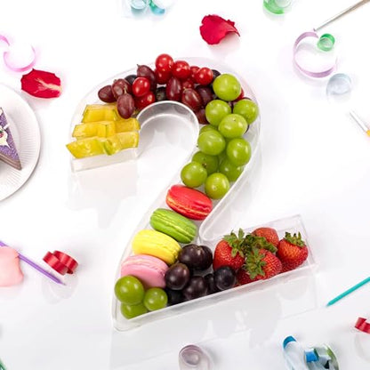 11" Clear Acrylic Letter & Number Charcuterie Tray