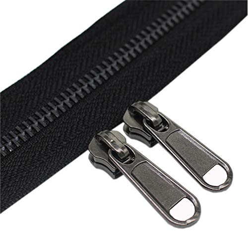 5 Metal Zippers by The Yard Bulk 4 Yards
