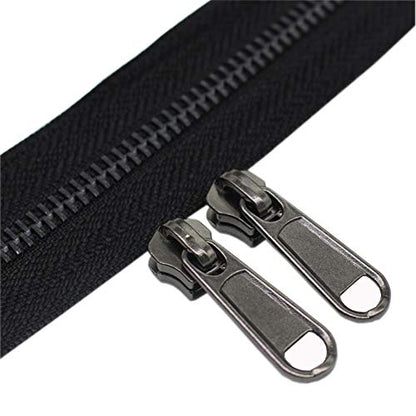 5 Metal Zippers by The Yard Bulk 4 Yards